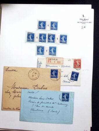 1906-1937 Collection de semeuses fond plein du célèbre