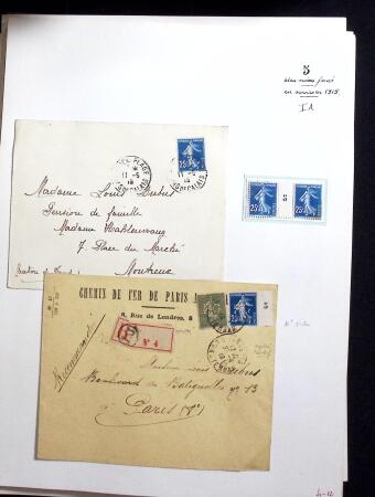 1906-1937 Collection de semeuses fond plein du célèbre