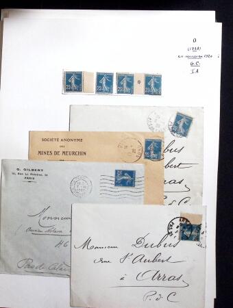 1906-1937 Collection de semeuses fond plein du célèbre