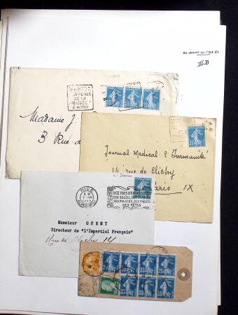 1906-1937 Collection de semeuses fond plein du célèbre
