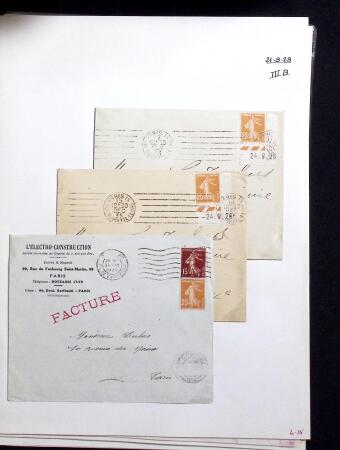 1906-1937 Collection de semeuses fond plein du célèbre