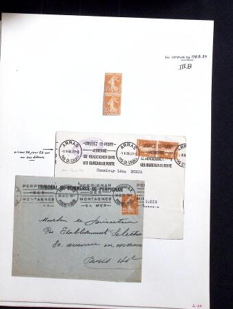 1906-1937 Collection de semeuses fond plein du célèbre