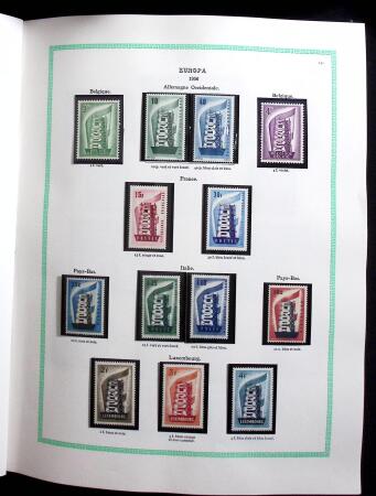1956-1993 Collection de timbres Europa et de l'idée