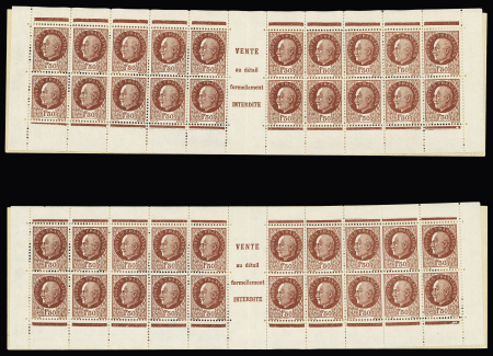 N°517-C 1 Pétain 1fr.50 rouge , série des 8 carnets