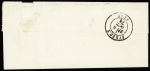 N°54 + 66 OBL T17 "Ivty la Bataille (26)" (1876) sur lettre pour Evreux, AFF composé Cérès-Sage. TB