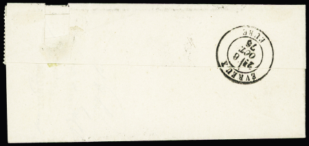 N°54 + 66 OBL T17 "Ivty la Bataille (26)" (1876) sur lettre pour Evreux, AFF composé Cérès-Sage. TB