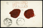 N°92 OBL T17 "Marcilly-le-Hayer (9)" (1879) sur une petite lettre chargée (VD 100F). TB