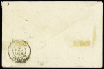 N°75 + 93 OBL CAD "Paris R. des Francs Bourgeaois" (1891) sur une petite lettre recommandée. TB