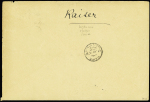 N°97 OBL CAD "Paris Hotel de Ville" (1891) sur enveloppe des valeurs à recouvrer n°1488 pour Le Caire (Egypte). Rare sur enveloppe entière. TB