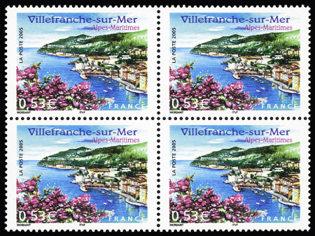 N°3802a Villefranche sur Mer, variété sans bande