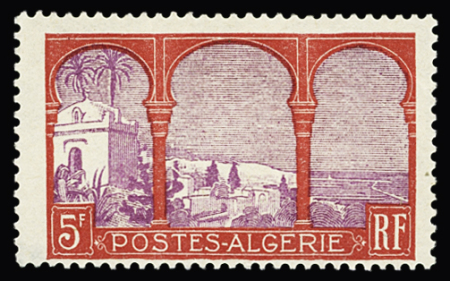 N°56c 5f variété arbre coupé, ** gomme perturbée,