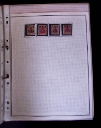 1900-1920 Attractive study on GERMANIA incl. Booklet