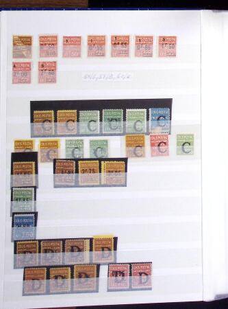 1900-59 Collection de neufs et oblitérés en 4 classeurs,