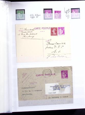 1900-59 Collection de neufs et oblitérés en 4 classeurs,
