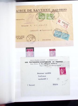 1900-59 Collection de neufs et oblitérés en 4 classeurs,