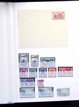 1900-59 Collection de neufs et oblitérés en 4 classeurs,