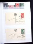 1900-59 Collection de neufs et oblitérés en 4 classeurs,