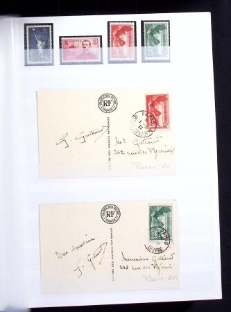 1900-59 Collection de neufs et oblitérés en 4 classeurs,