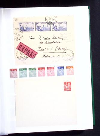 1900-59 Collection de neufs et oblitérés en 4 classeurs,