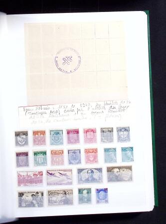 1900-59 Collection de neufs et oblitérés en 4 classeurs,