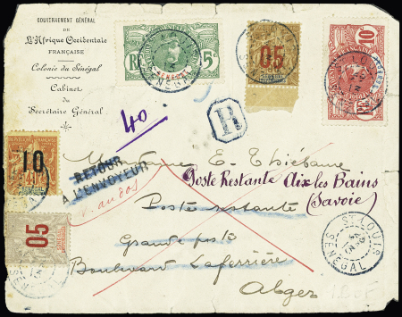 8 lettres et cartes postales (2 devants), affranchissement