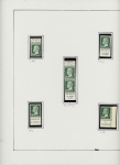 N°170 10c vert Pasteur, étude de 33 timbres, avec