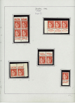 N°283 50c rose-rouge type Paix, étude de  timbres,