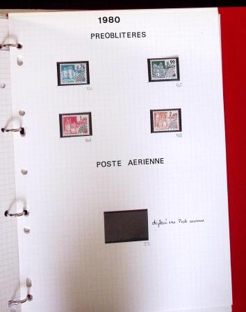1979-89 Timbres neufs de France par multiples pour
