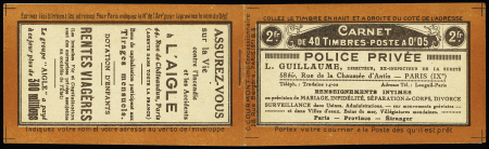 N°152-C2 série 5, "Police Privée", neuf sans trace