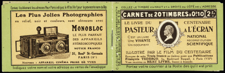 N°170-C2 série 28-B, "Pasteur à l'écran", neuf