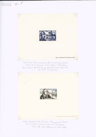 Lot de 22 épreuves de luxe, n°1089/90, 1050/52, 1054,