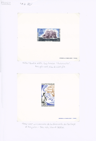 Lot de 22 épreuves de luxe, n°1089/90, 1050/52, 1054,