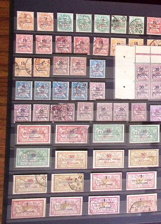 ALGERIE - MAROC - TUNISIE Collections de neufs et d'oblitérés,