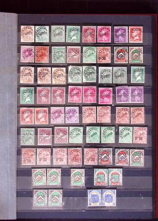ALGERIE - MAROC - TUNISIE Collections de neufs et d'oblitérés,