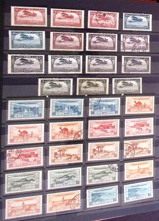 ALGERIE - MAROC - TUNISIE Collections de neufs et d'oblitérés,