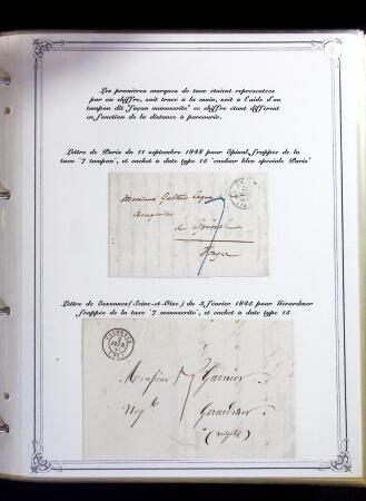 1846-1970 Deux cartons de lettres dont une collection