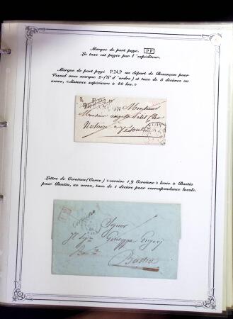 1846-1970 Deux cartons de lettres dont une collection