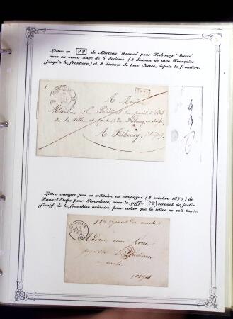 1846-1970 Deux cartons de lettres dont une collection