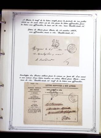 1846-1970 Deux cartons de lettres dont une collection