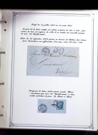 1846-1970 Deux cartons de lettres dont une collection