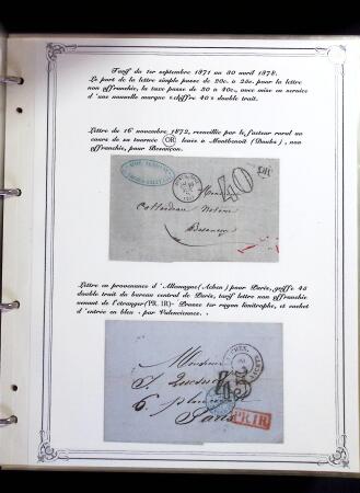 1846-1970 Deux cartons de lettres dont une collection