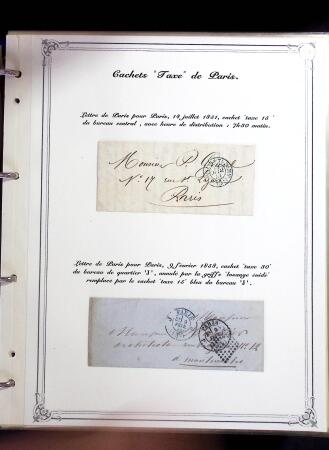 1846-1970 Deux cartons de lettres dont une collection