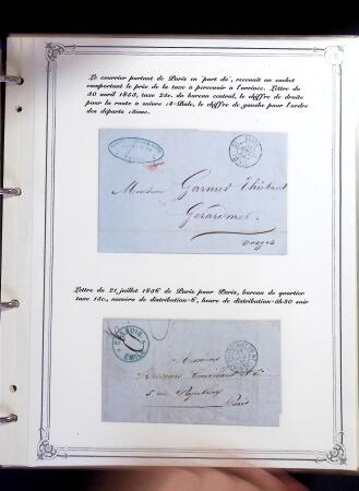 1846-1970 Deux cartons de lettres dont une collection