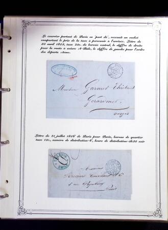 1846-1970 Deux cartons de lettres dont une collection