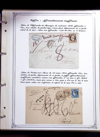 1846-1970 Deux cartons de lettres dont une collection