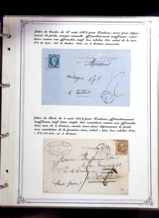 1846-1970 Deux cartons de lettres dont une collection
