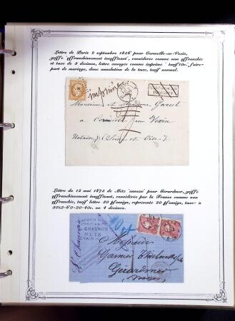 1846-1970 Deux cartons de lettres dont une collection