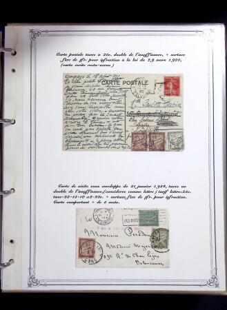 1846-1970 Deux cartons de lettres dont une collection