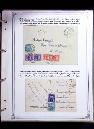 1846-1970 Deux cartons de lettres dont une collection