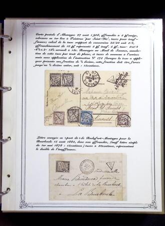 1846-1970 Deux cartons de lettres dont une collection